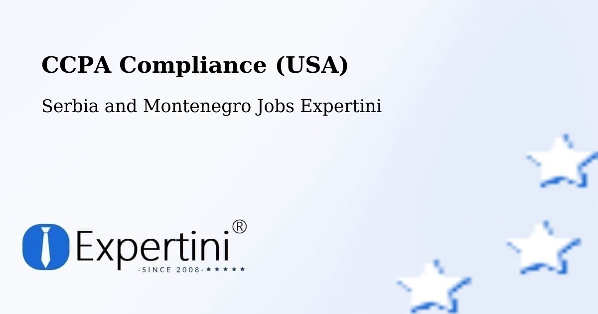 CCPA Privacy Rights & Compliance Notice – Tottenham - Serbia and Montenegro Jobs Expertini